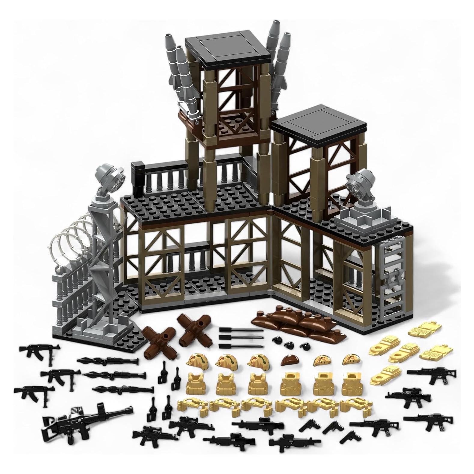 Bloques de Construcción Base Militar WOMA Toys con Armas y Accesorios