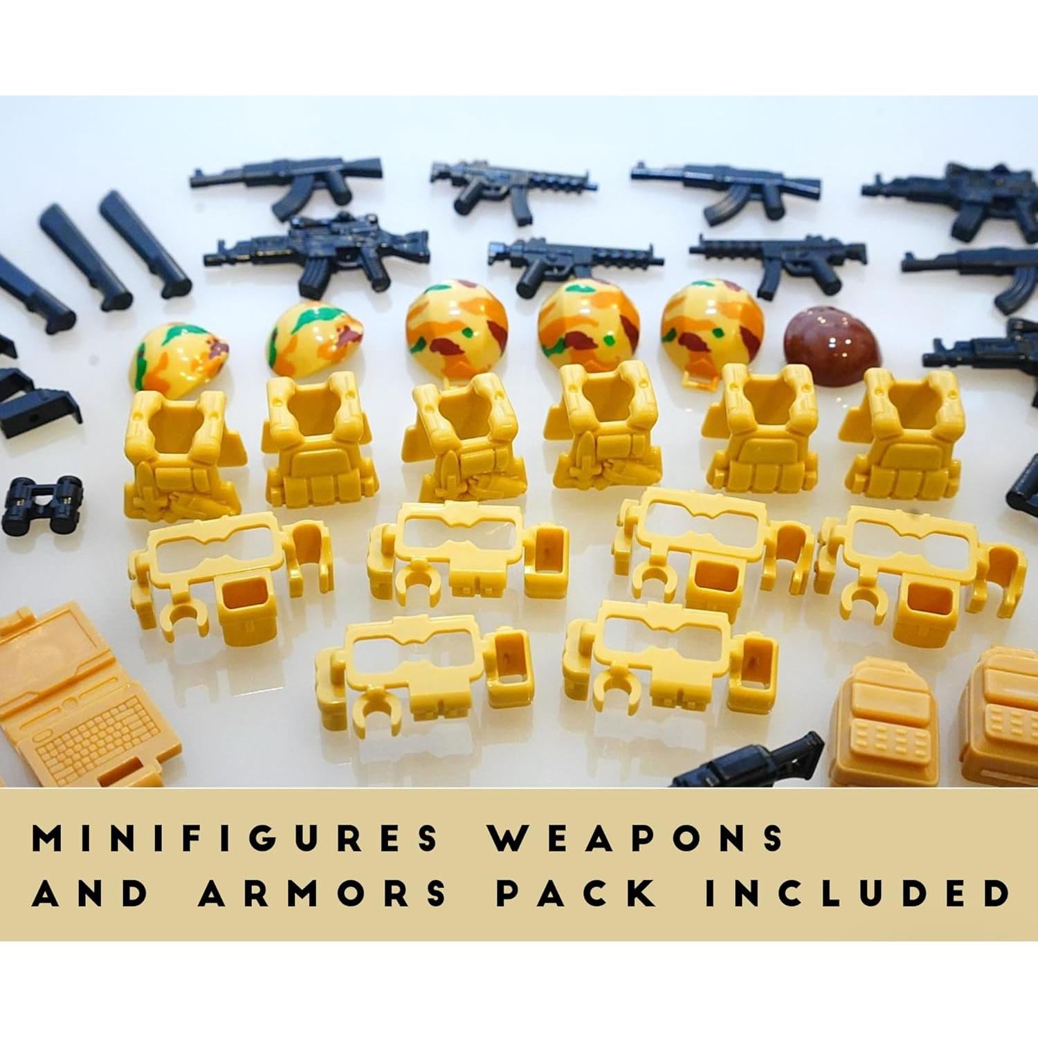 Bloques de Construcción Base Militar WOMA Toys con Armas y Accesorios