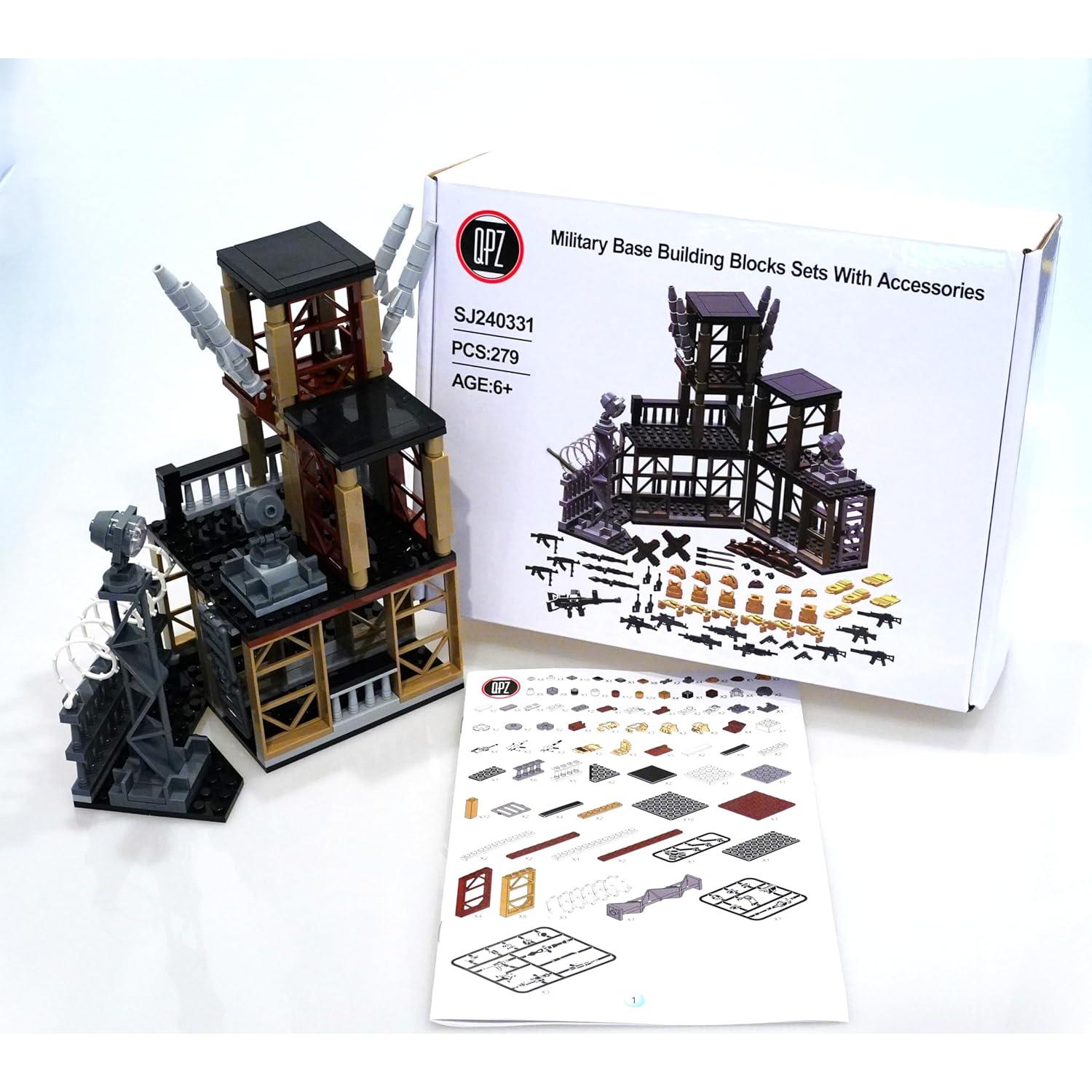 Bloques de Construcción Base Militar WOMA Toys con Armas y Accesorios