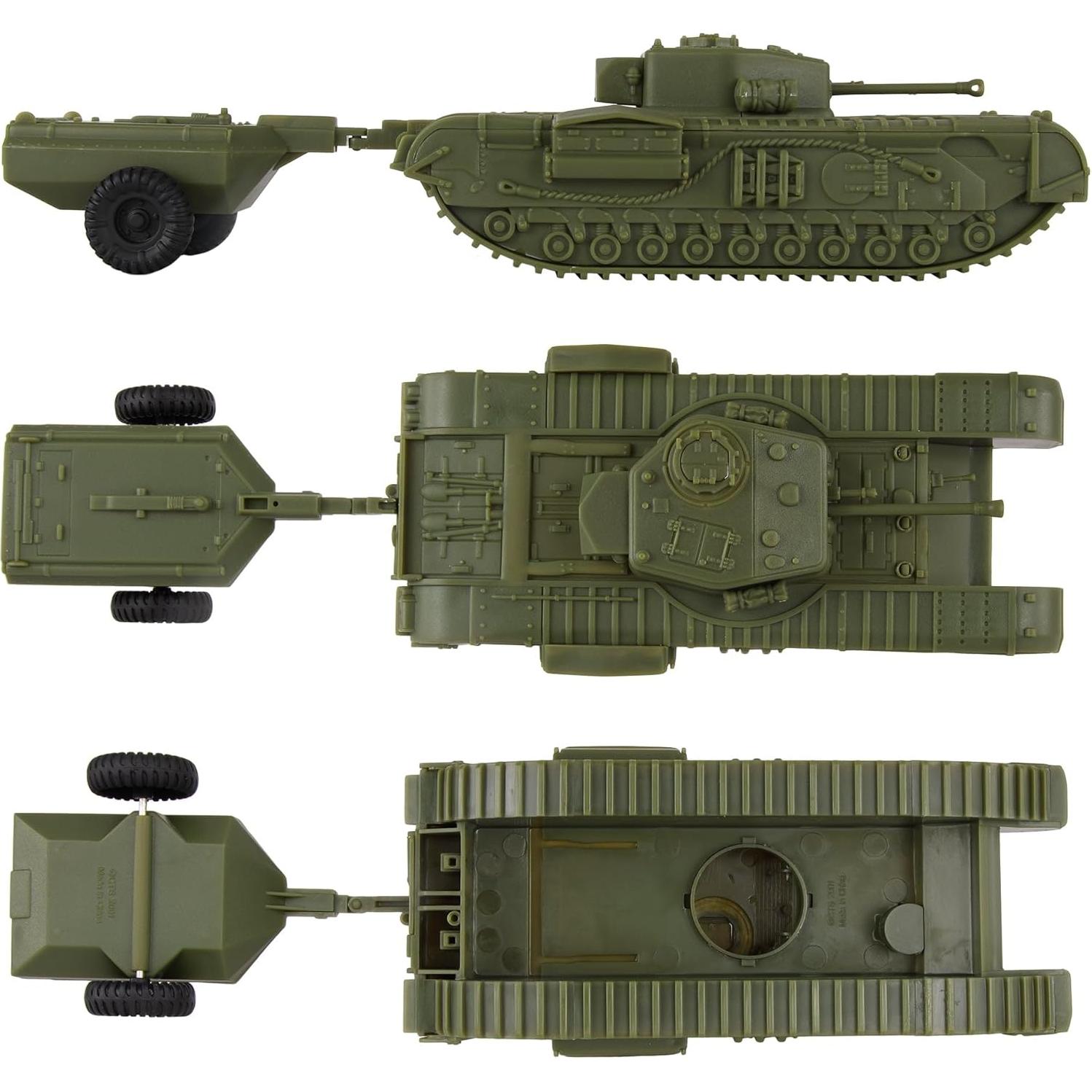 Tanque Crocodile Churchill Británico BMC 1:38 Verde OD