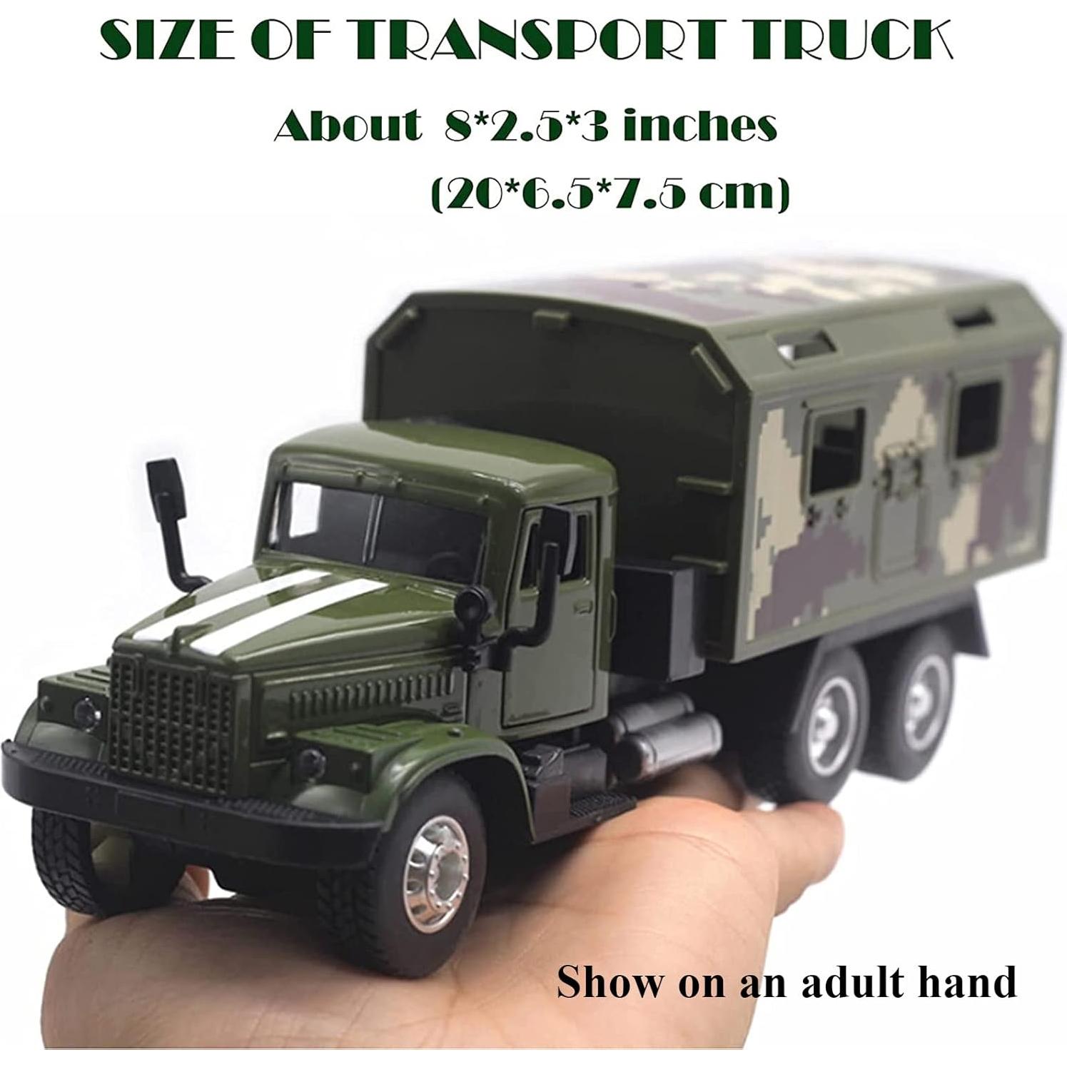 Camión Militar OTONOPI Diecast con Retroceso y Sonidos