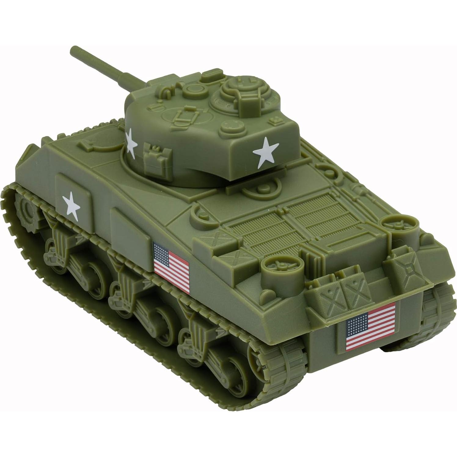 Tanque BMC WW2 Sherman M4 Verde Oliva 1:32 para Colección