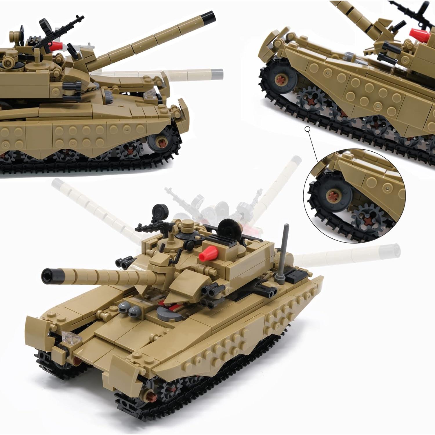 Juego de Bloques de Construcción KAZI Tanque Militar 517 Piezas