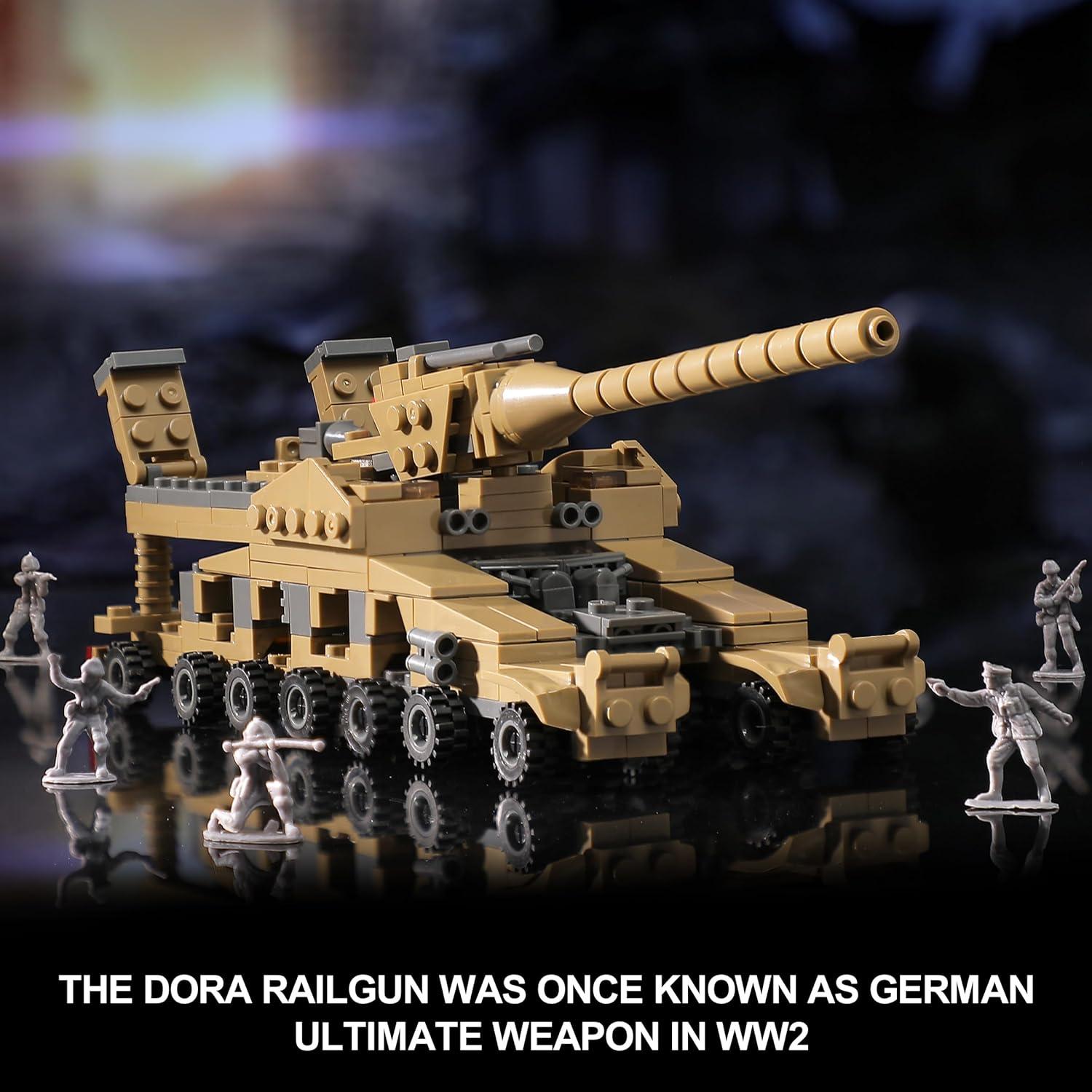 Juguete de Construcción Militar KAZI 33 en 1 con Soldados