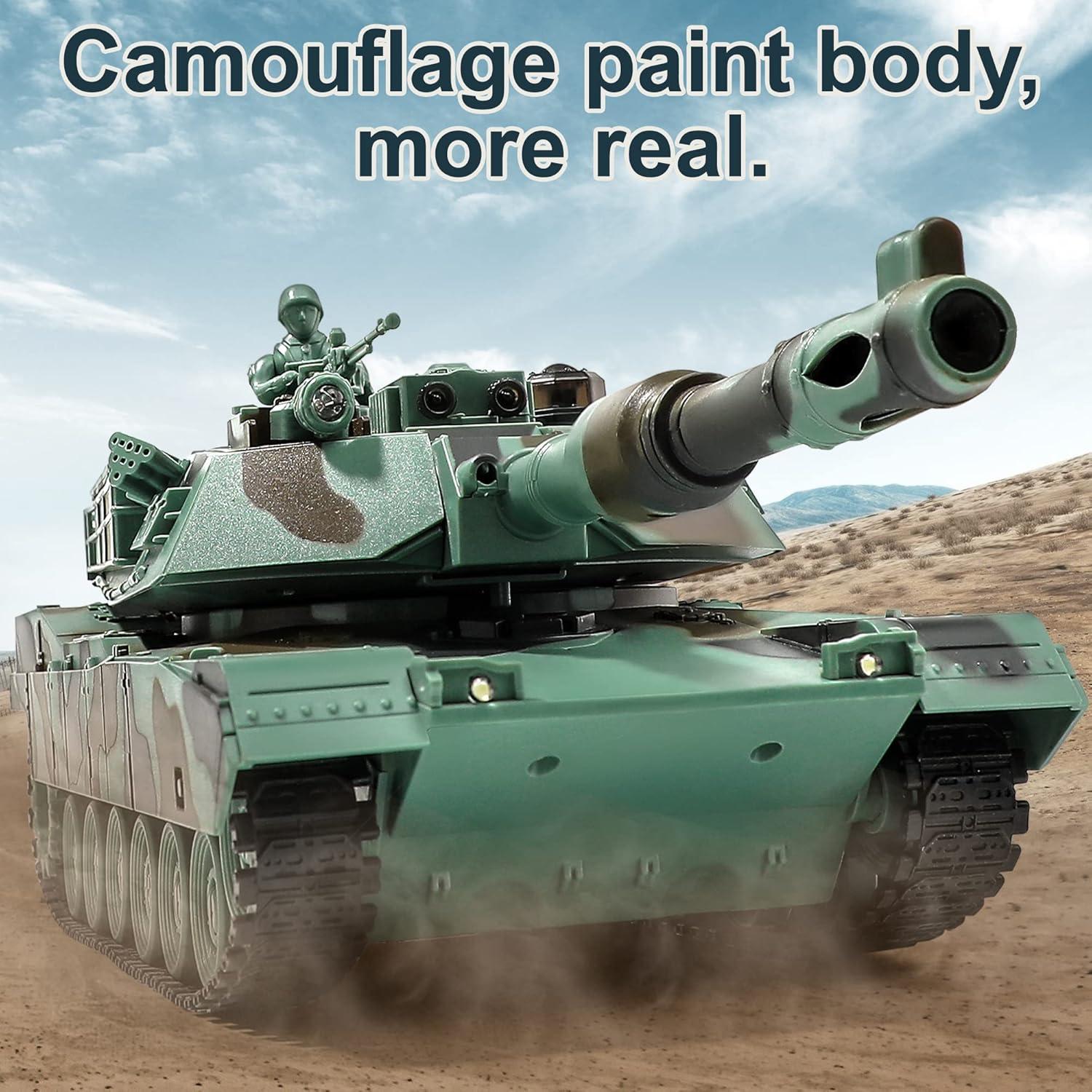 Tanque de Control Remoto Bvrorere M1A2 Abrams 1:28 con Sonido