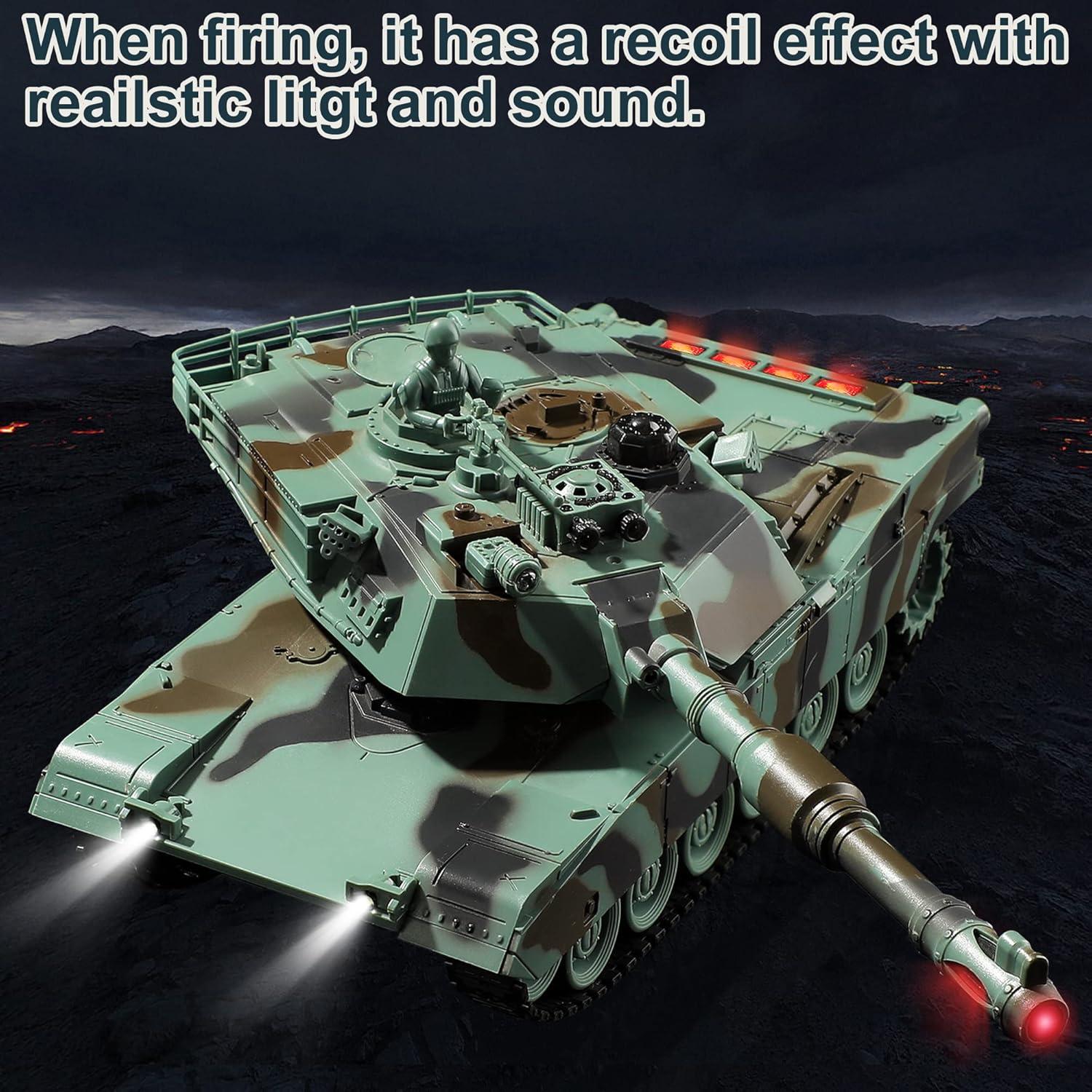 Tanque de Control Remoto Bvrorere M1A2 Abrams 1:28 con Sonido