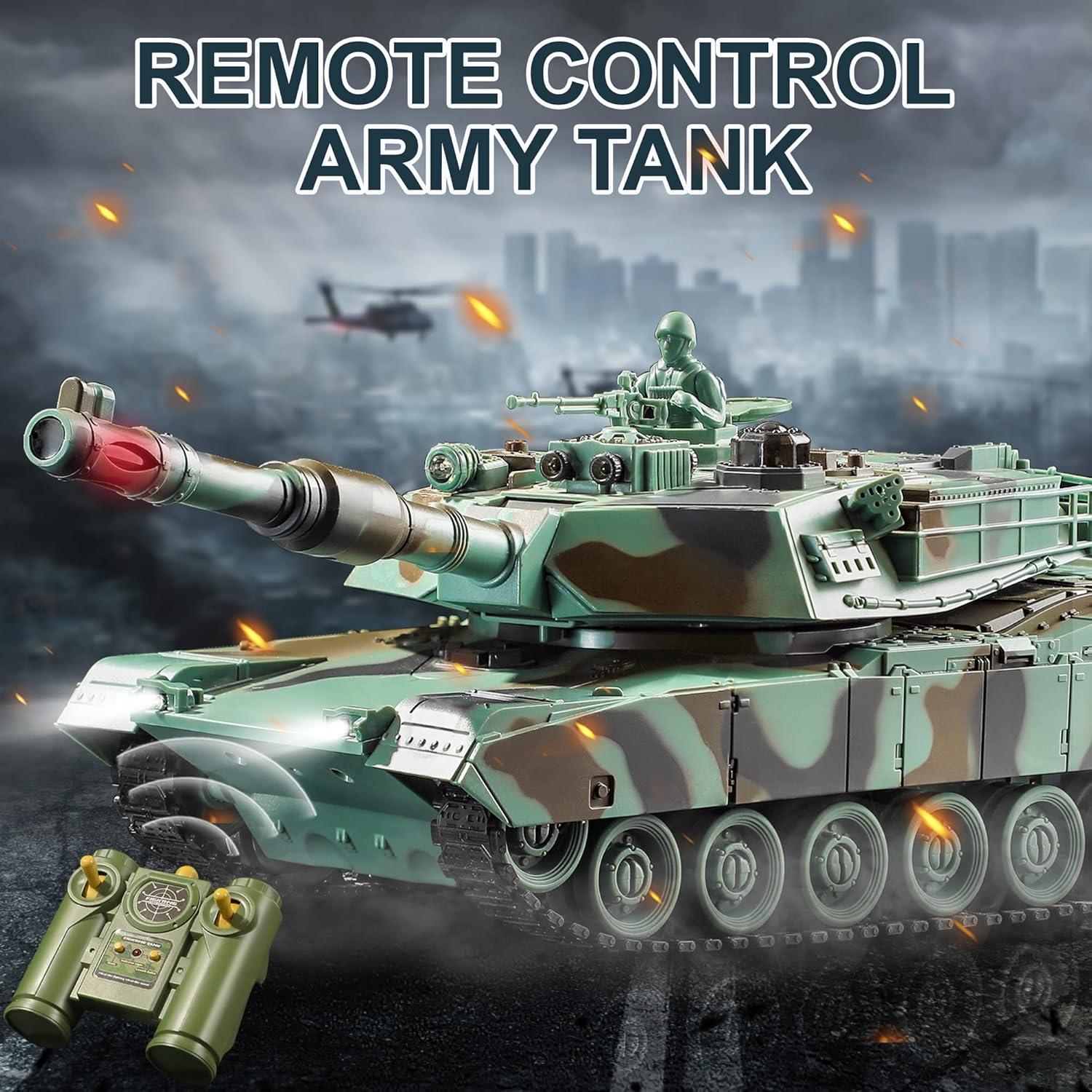 Tanque de Control Remoto Bvrorere M1A2 Abrams 1:28 con Sonido