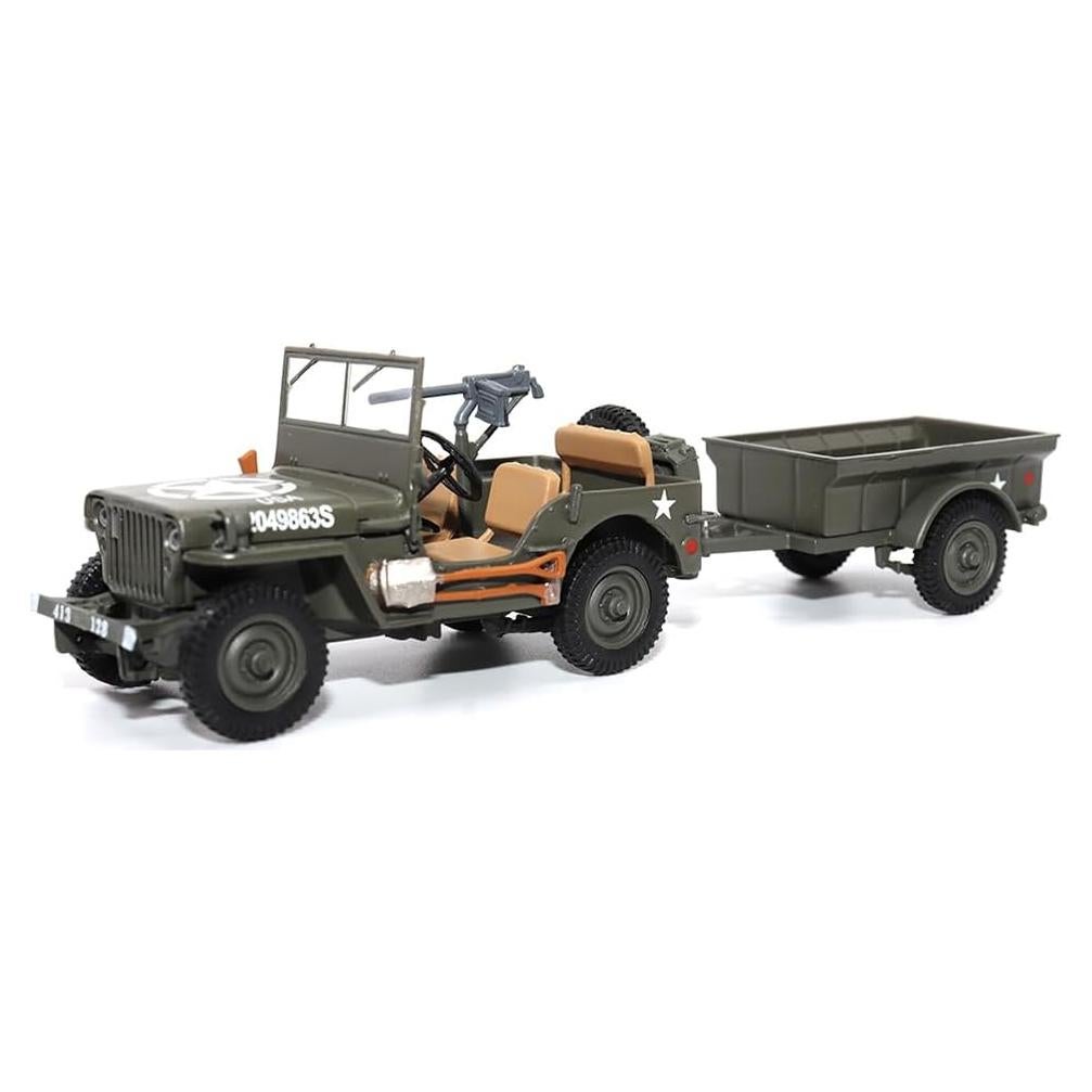 Camión utilitario Willys Jeep 1/4 tonelada 1:43 Militaria Diecast