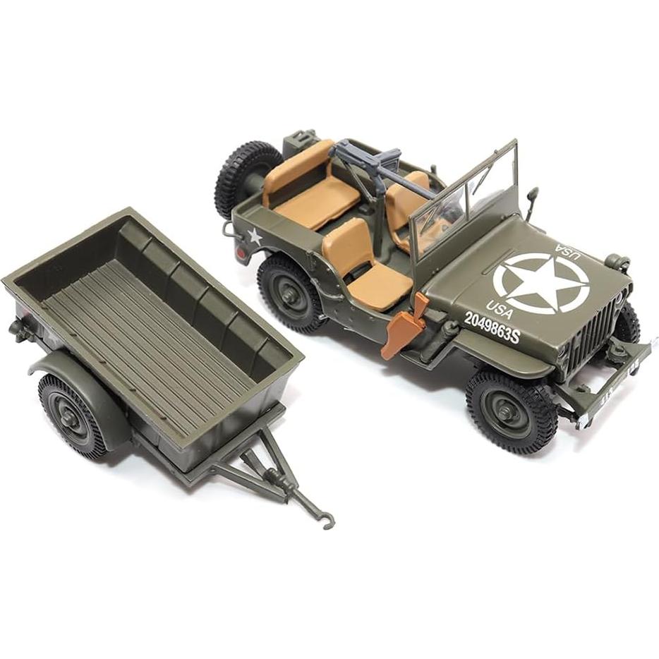 Camión utilitario Willys Jeep 1/4 tonelada 1:43 Militaria Diecast