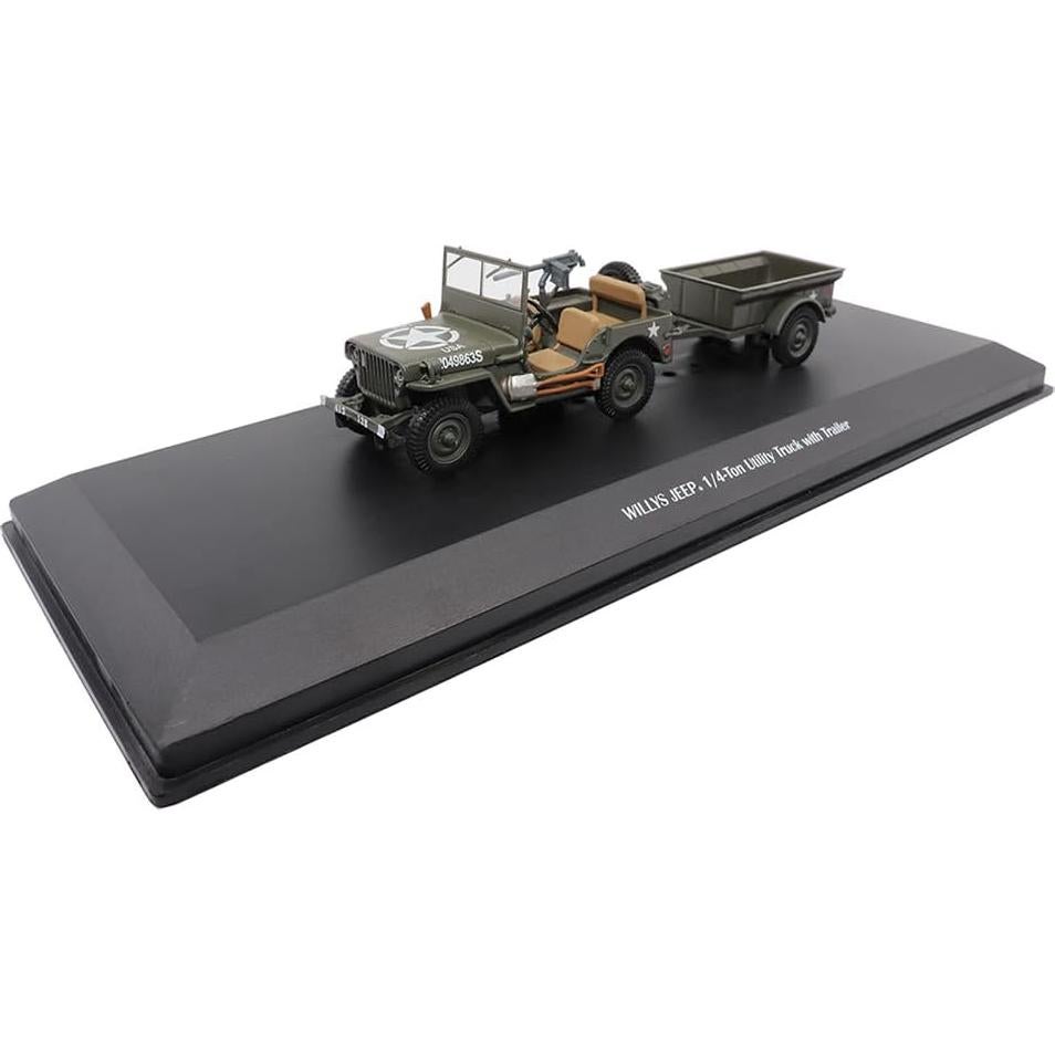 Camión utilitario Willys Jeep 1/4 tonelada 1:43 Militaria Diecast