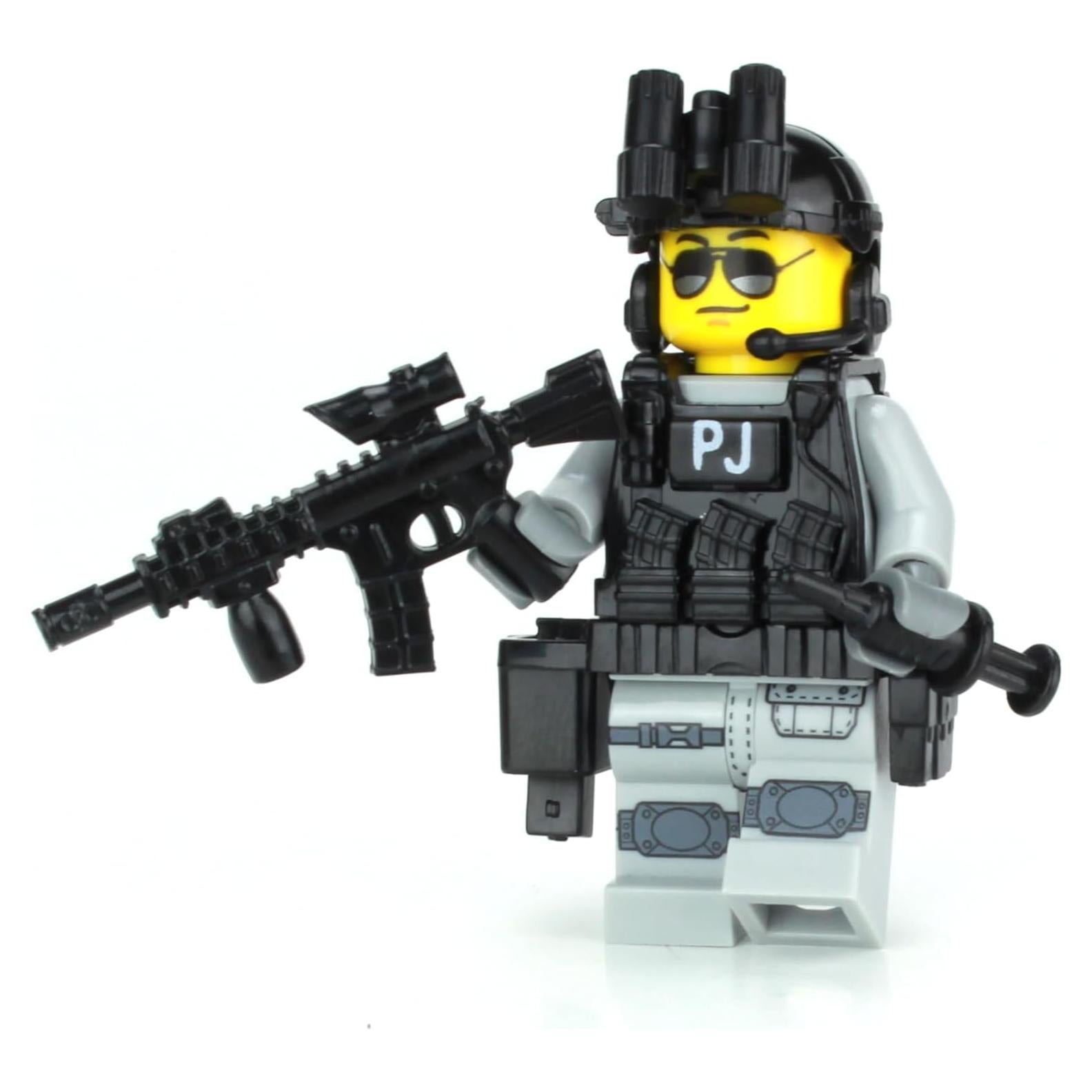 Minifigura Militar PJ Comando de Rescate Battle Brick 4.45 cm