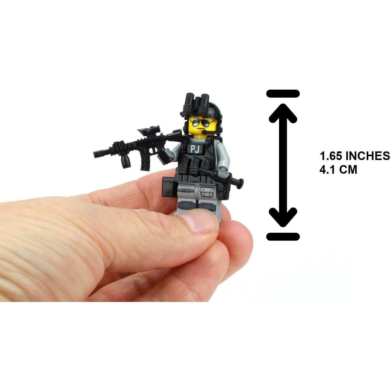 Minifigura Militar PJ Comando de Rescate Battle Brick 4.45 cm