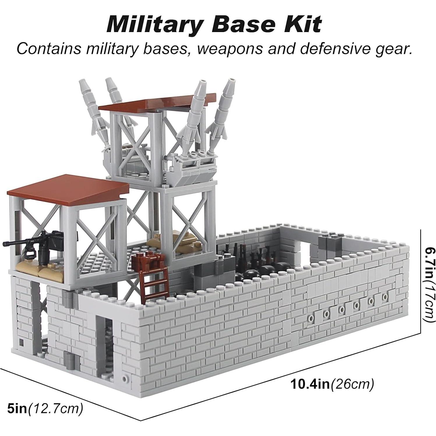Juego de Bloques de Construcción Militar WX 389 Piezas Base Defensa