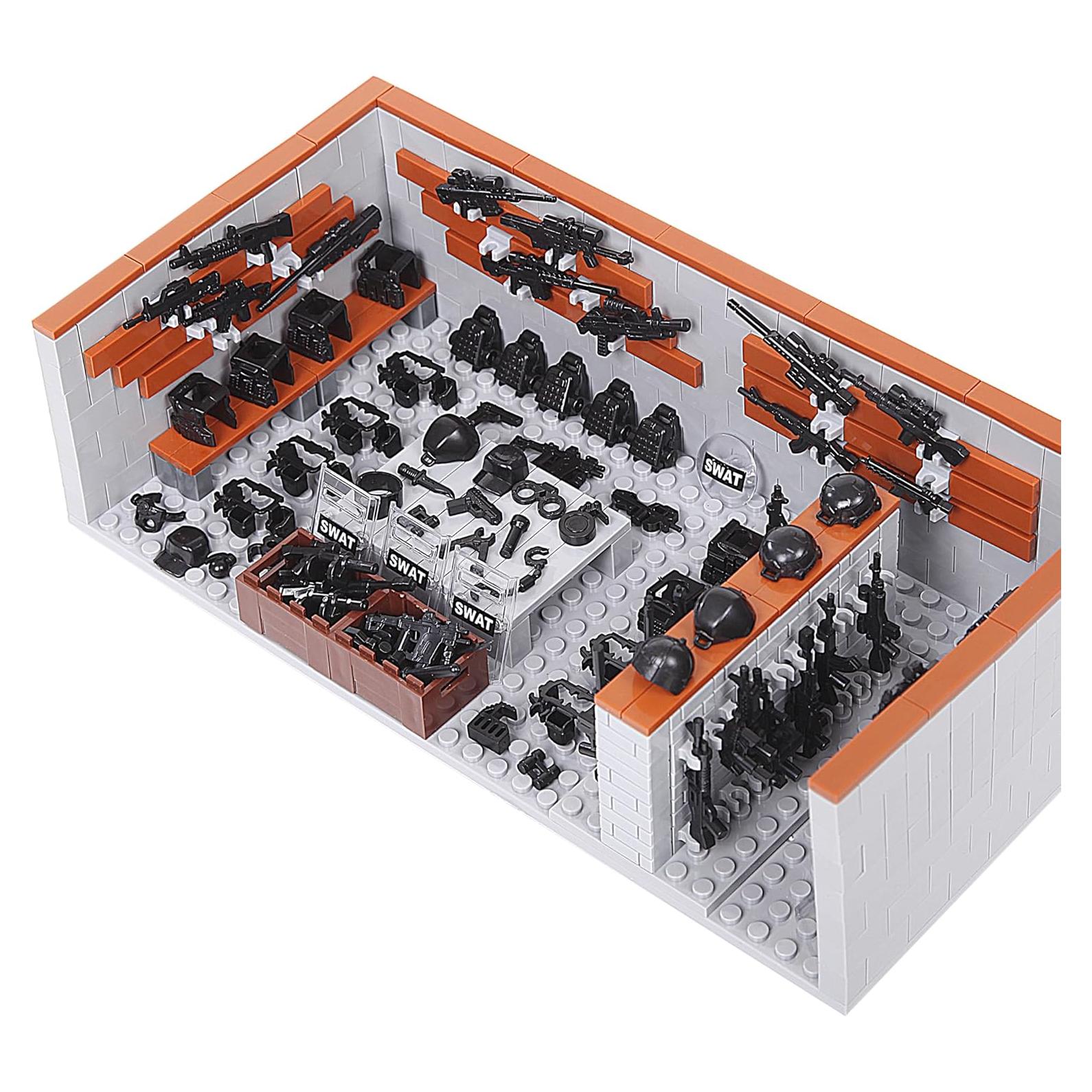 Bloques de Construcción Militar FANLANTEE 568 Pcs Armas SWAT