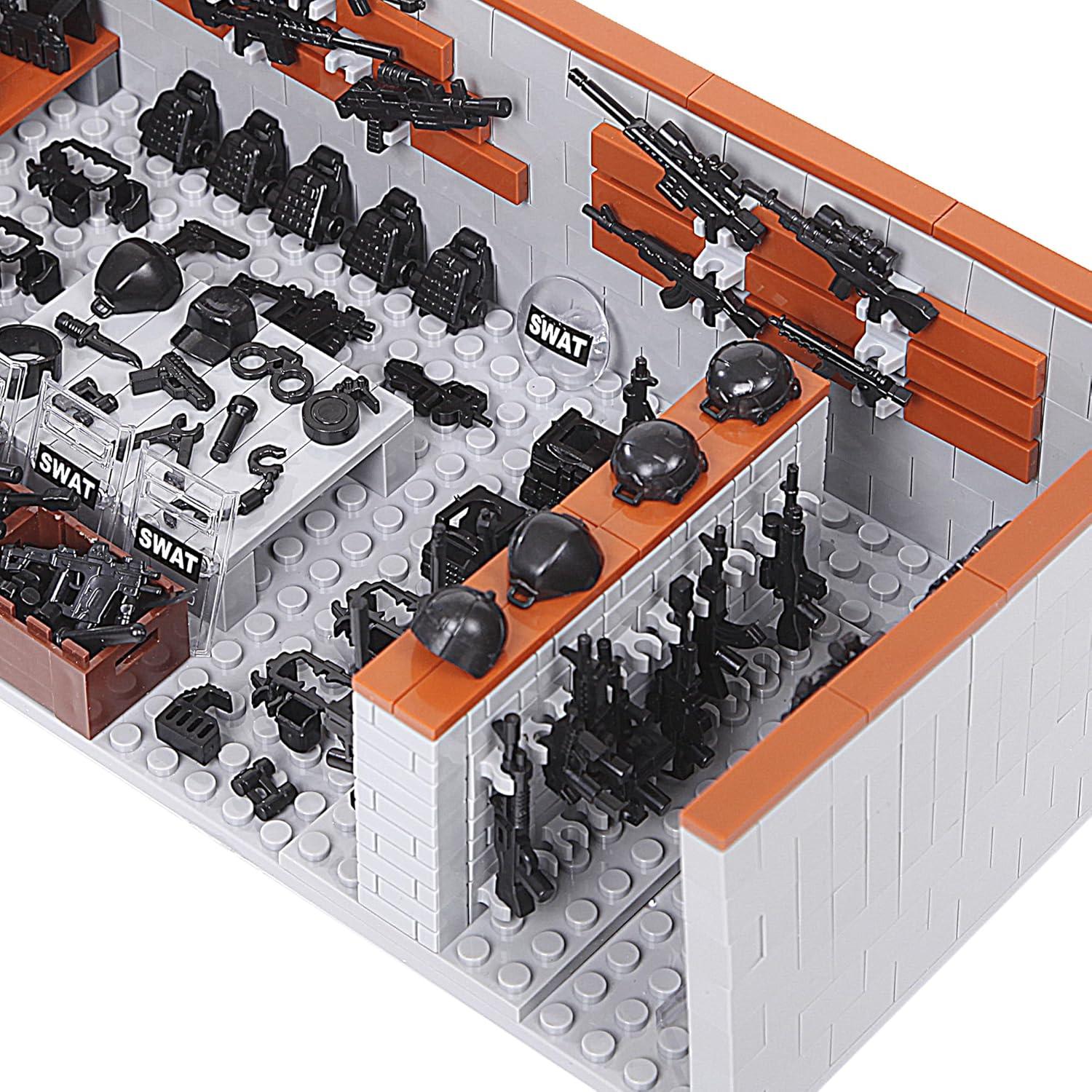 Bloques de Construcción Militar FANLANTEE 568 Pcs Armas SWAT