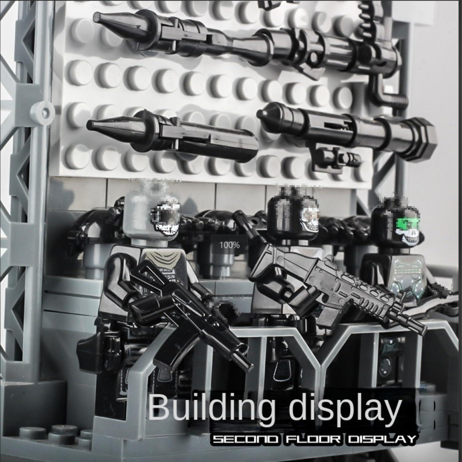 Juego de Bloques de Construcción Militar ELEFOCUS con 6 Figuras