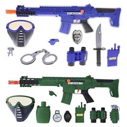 Kit de Juego de Rol Policías y Soldados Mozlly - 9 Piezas