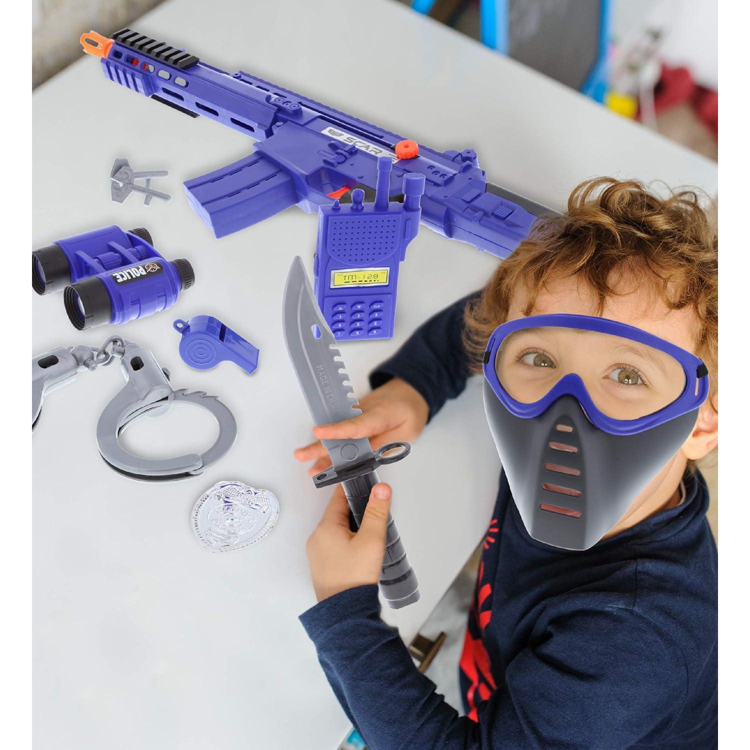 Kit de Juego de Rol Policías y Soldados Mozlly - 9 Piezas