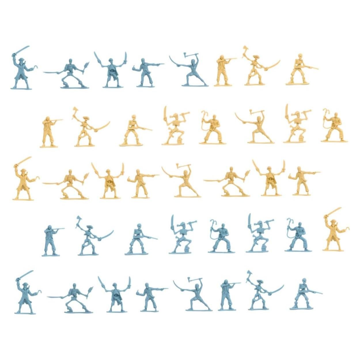 100 Figuras de Soldados Piratas Miniatura FOYTOKI 5.5x4.5cm