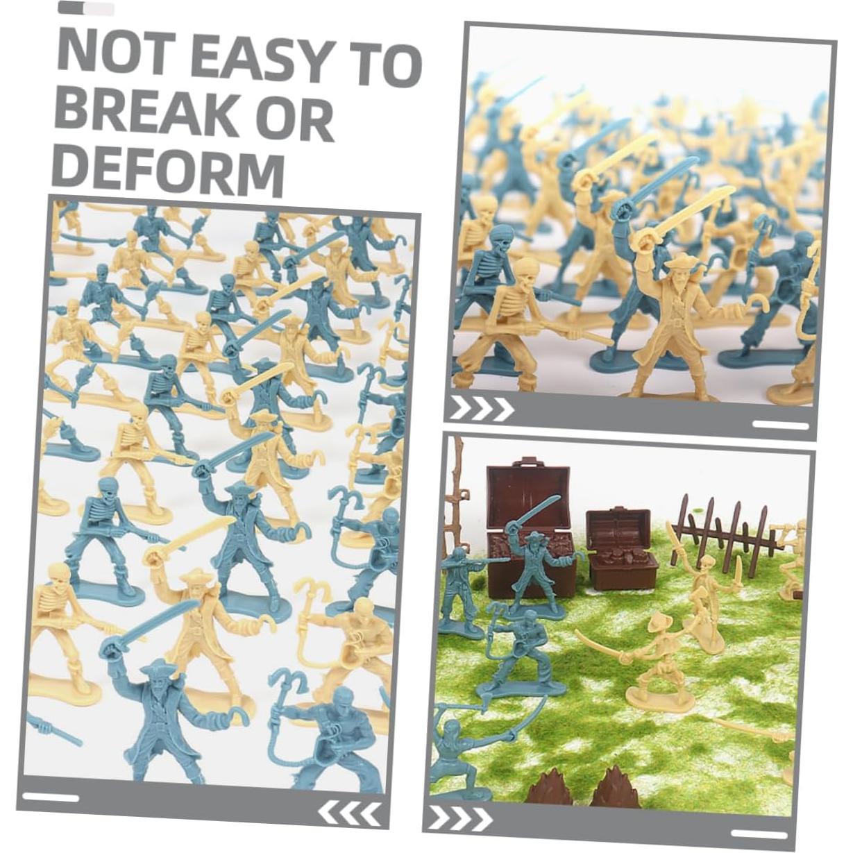 100 Figuras de Soldados Piratas Miniatura FOYTOKI 5.5x4.5cm