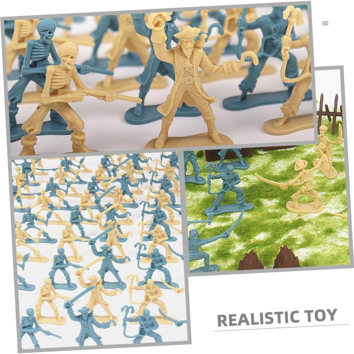100 Figuras de Soldados Piratas Miniatura FOYTOKI 5.5x4.5cm