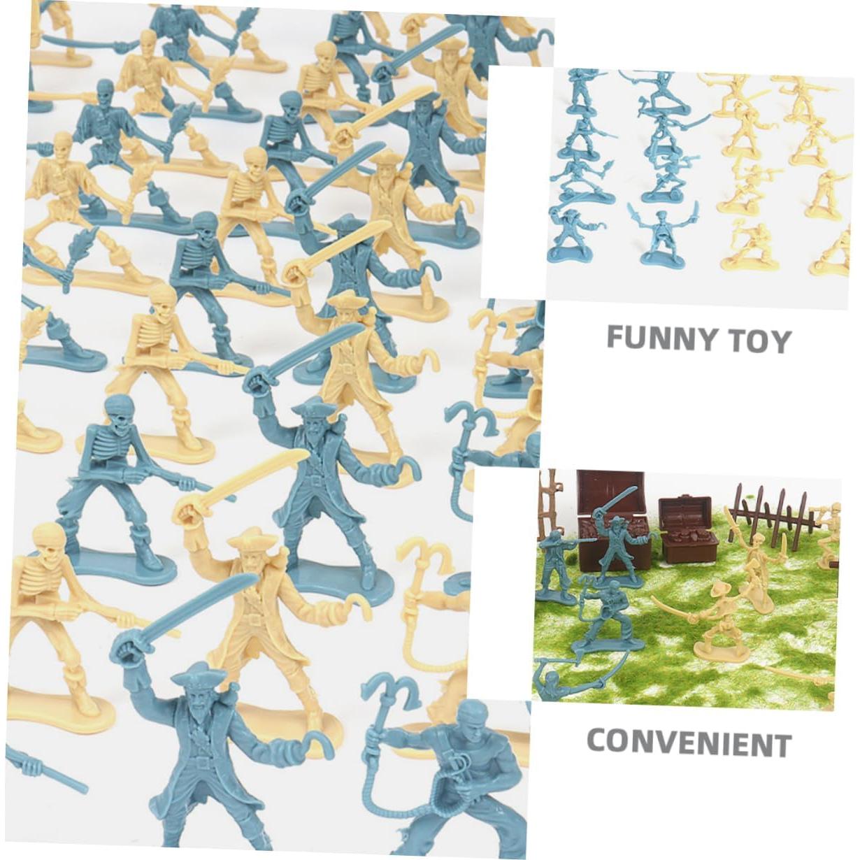 100 Figuras de Soldados Piratas Miniatura FOYTOKI 5.5x4.5cm