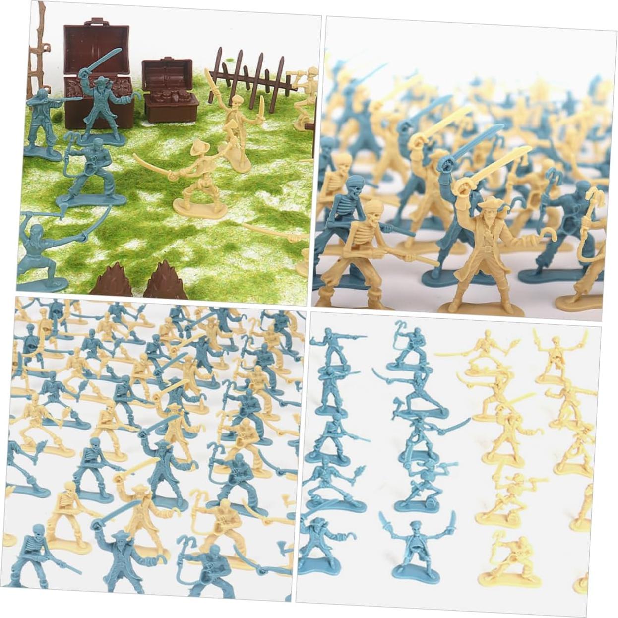 100 Figuras de Soldados Piratas Miniatura FOYTOKI 5.5x4.5cm