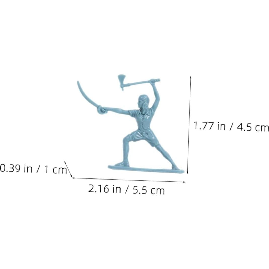 100 Figuras de Soldados Piratas Miniatura FOYTOKI 5.5x4.5cm