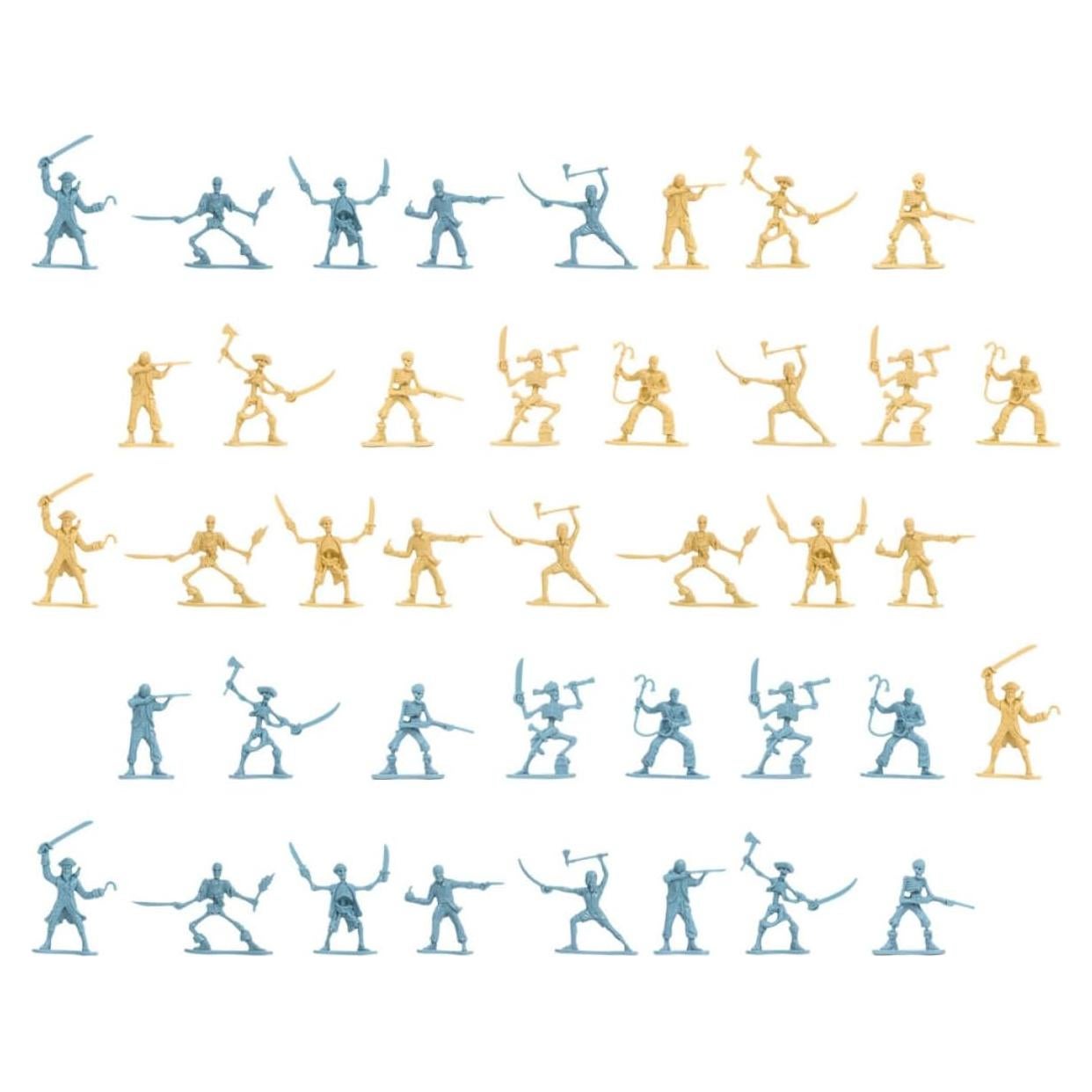 Figuras de Soldados Piratas BESPORTBLE 100pcs Miniaturas 5.5cm