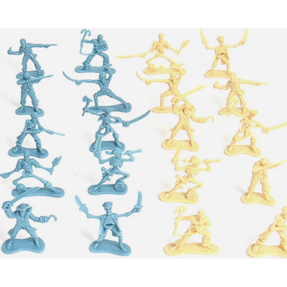 Figuras de Soldados Piratas BESPORTBLE 100pcs Miniaturas 5.5cm
