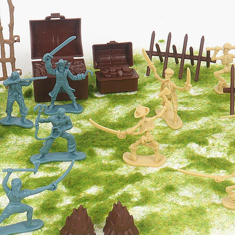 Figuras de Soldados Piratas BESPORTBLE 100pcs Miniaturas 5.5cm