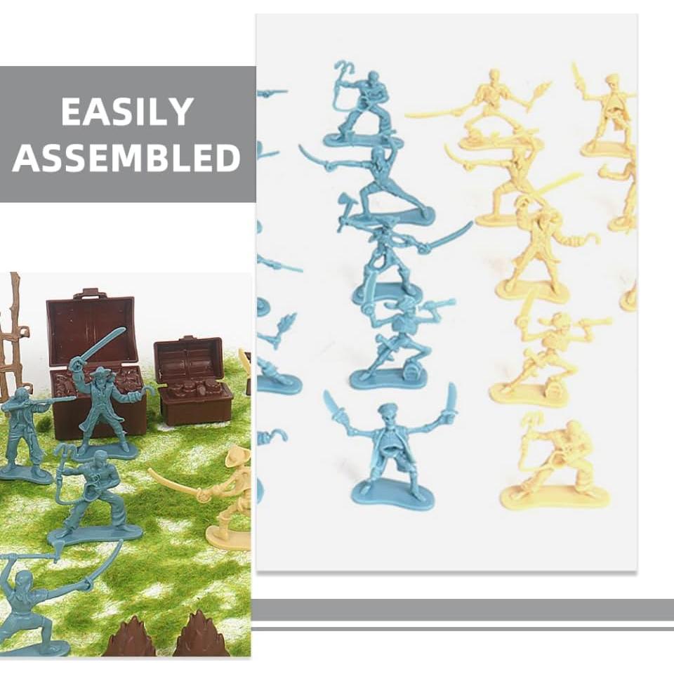 Figuras de Soldados Piratas BESPORTBLE 100pcs Miniaturas 5.5cm