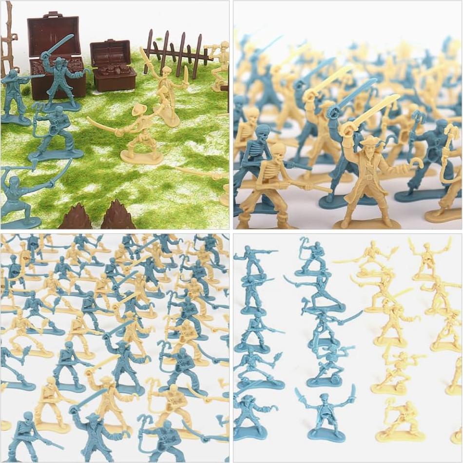 Figuras de Soldados Piratas BESPORTBLE 100pcs Miniaturas 5.5cm