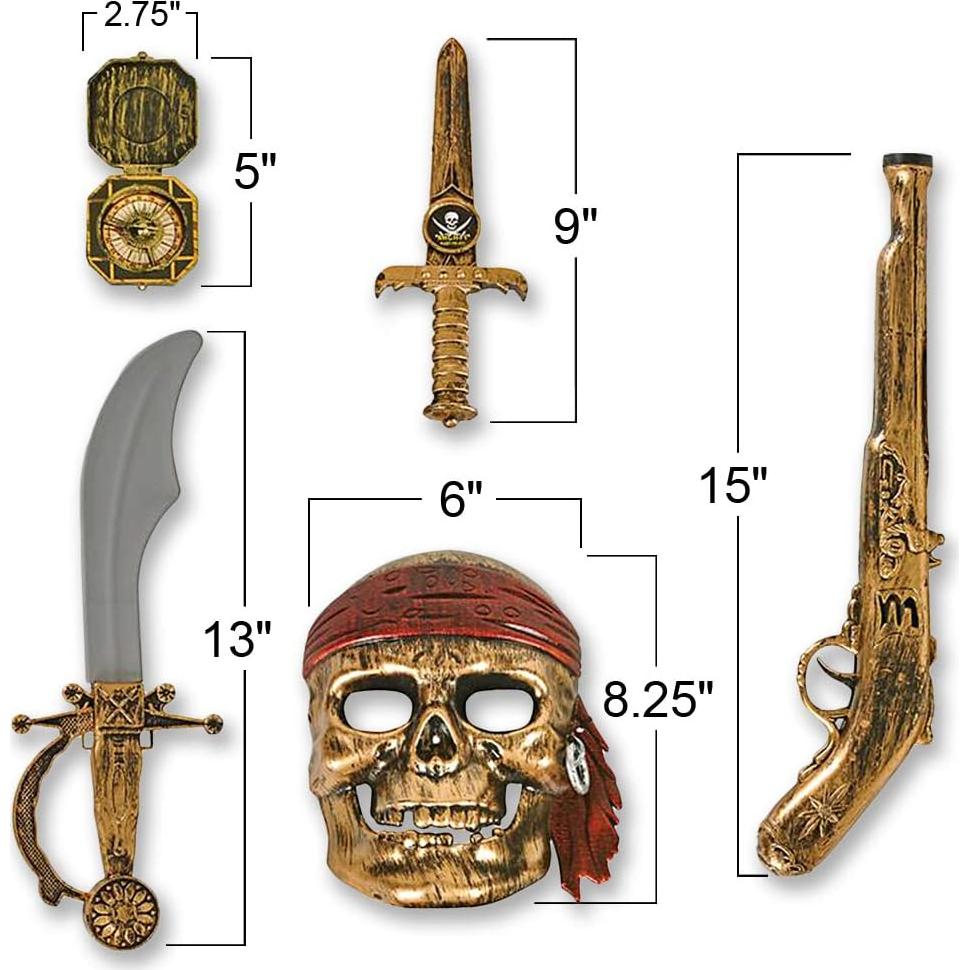 Juego de Pirata ArtCreativity 5 Piezas para Niños