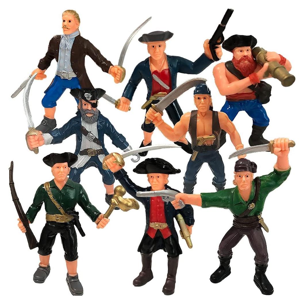 Juego de Figuras de Acción Pirata ArtCreativity - 8 Figuras 8.89 cm