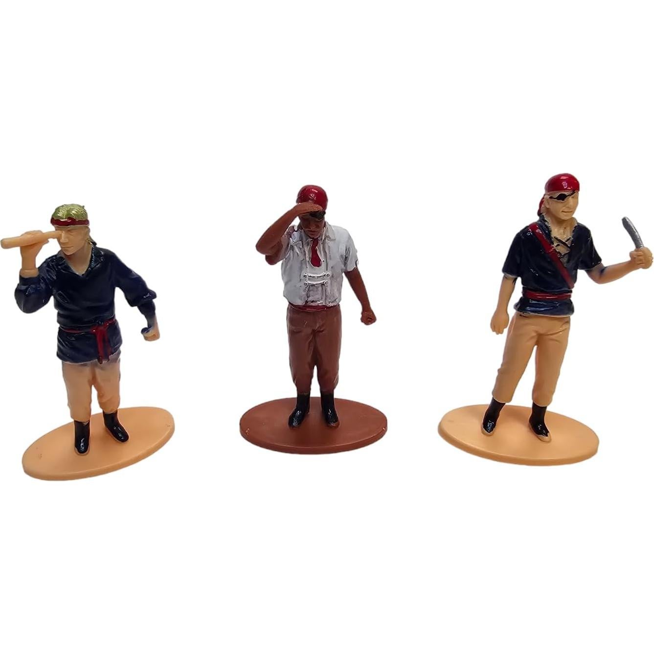 Juego de Figuras Miniatura de Piratas Zugar Land - 12 Piezas 7.62 cm