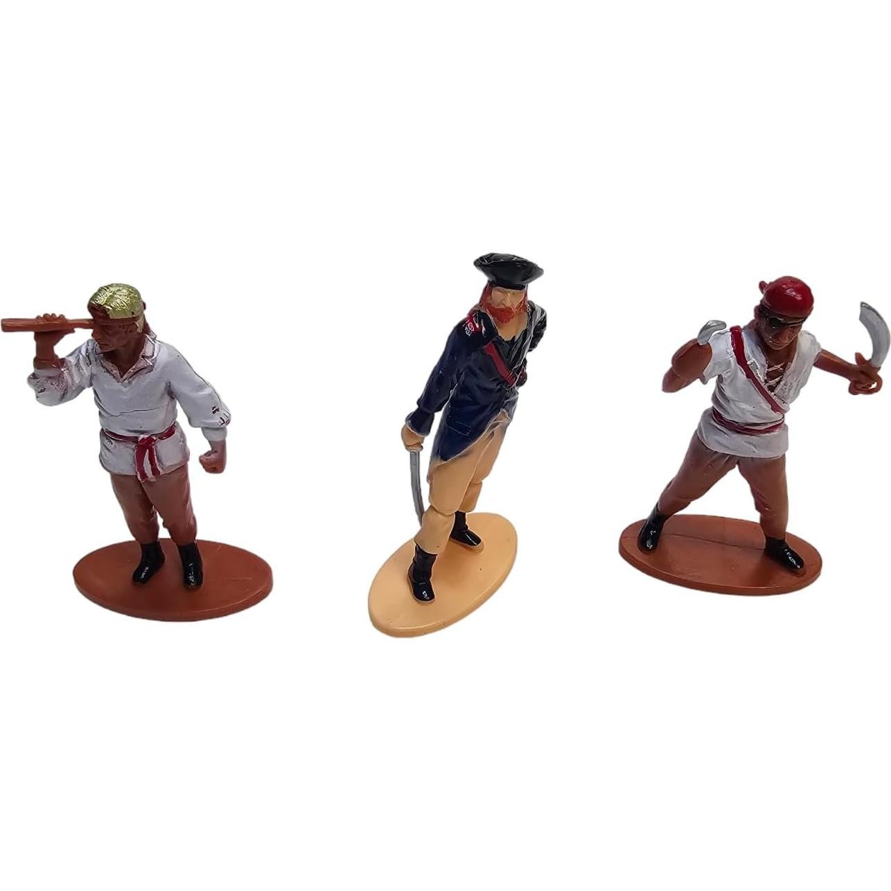 Juego de Figuras Miniatura de Piratas Zugar Land - 12 Piezas 7.62 cm