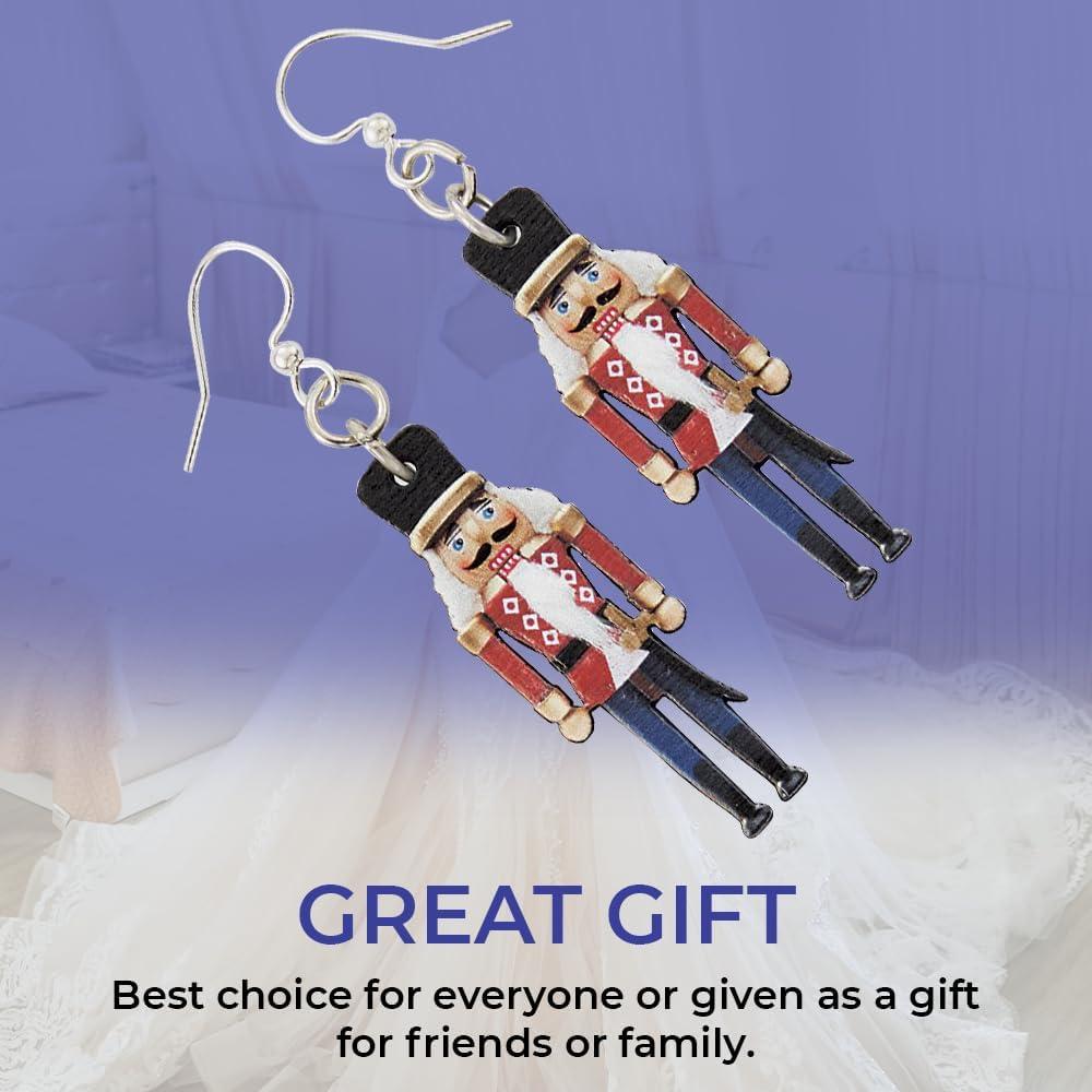 Pendientes de madera de abeto SAGEFINDS - Soldado de juguete