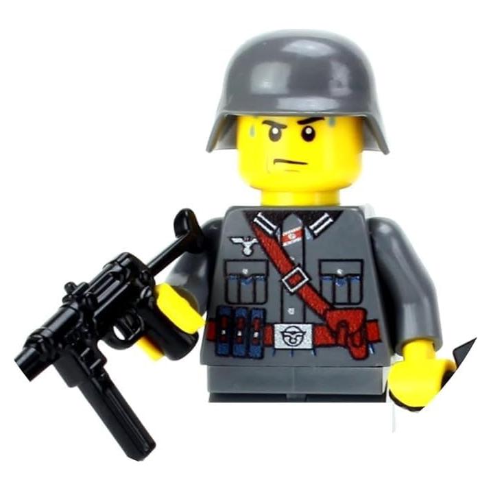 Minifigura Soldado Alemán MP40 Segunda Guerra Mundial 4.06cm