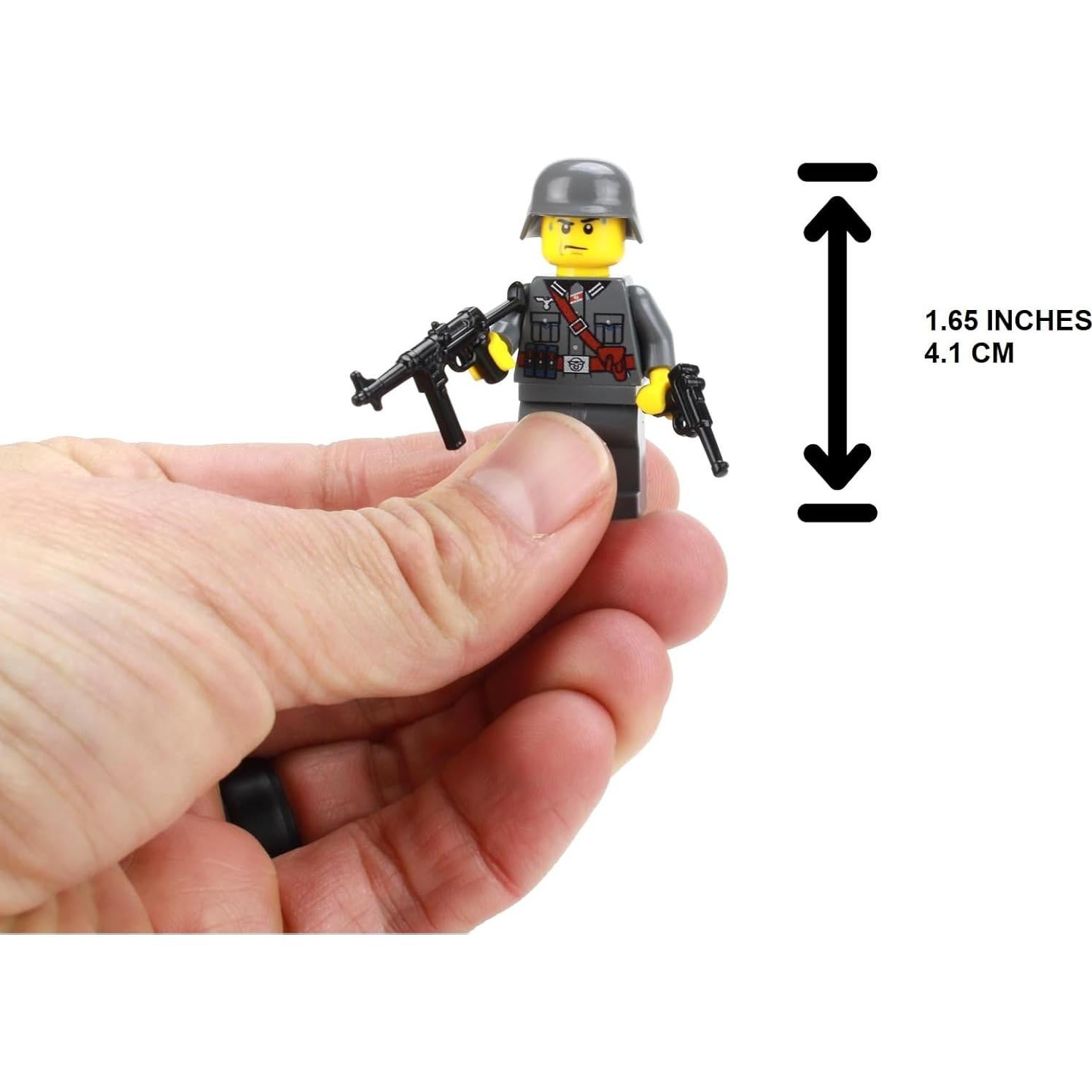 Minifigura Soldado Alemán MP40 Segunda Guerra Mundial 4.06cm