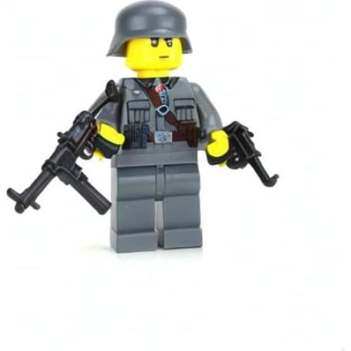 Minifigura Soldado Alemán MP40 Segunda Guerra Mundial 4.06cm