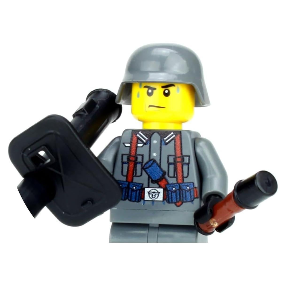 Minifigura Soldado Antitanque Alemán WWII Battle Brick 4.06 cm