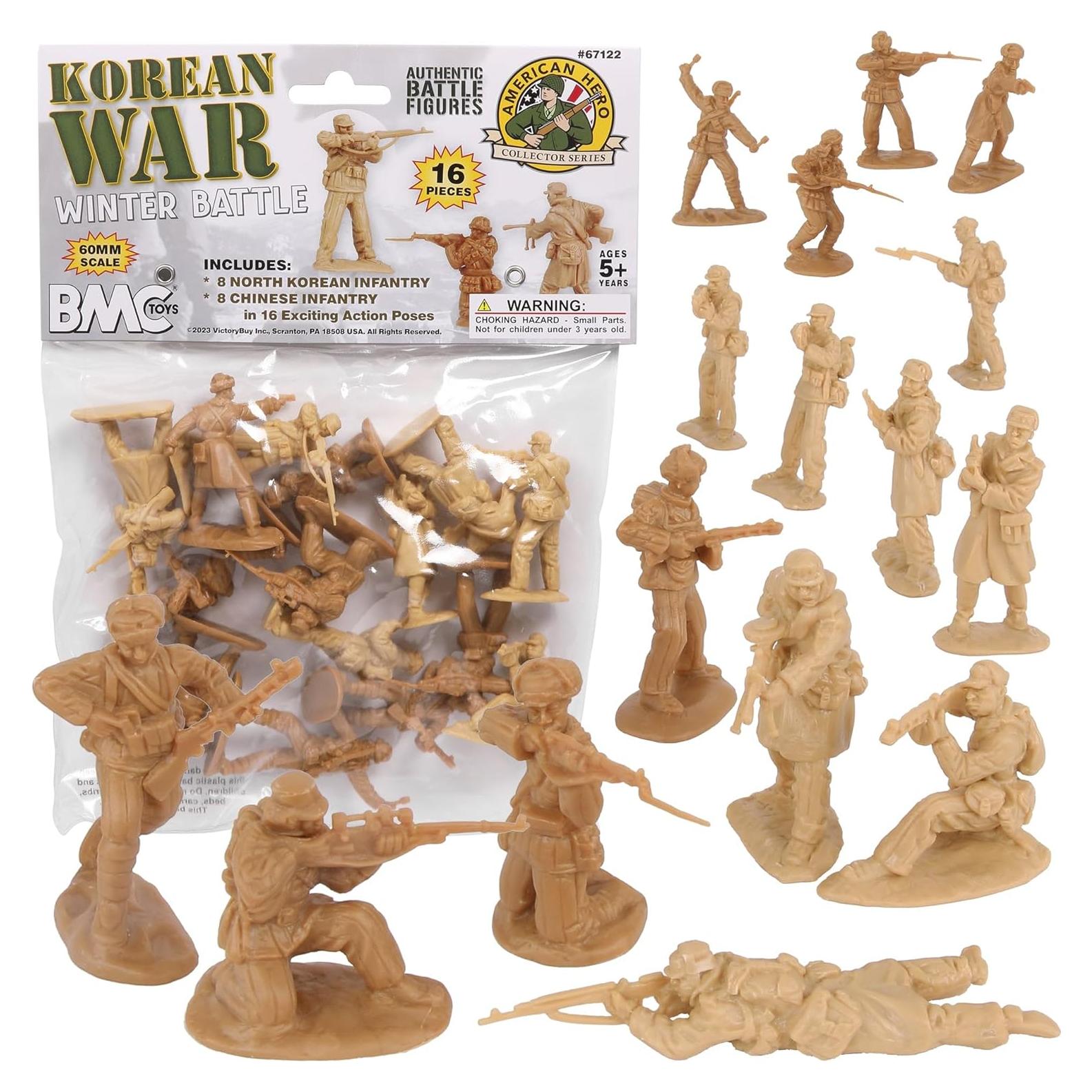 Set de 16 Figuras de Soldados BMC Guerra de Corea Invierno