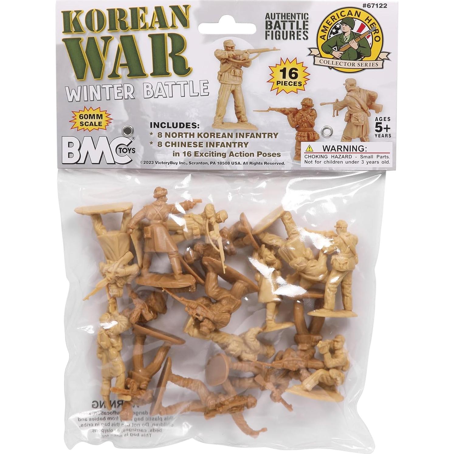 Set de 16 Figuras de Soldados BMC Guerra de Corea Invierno