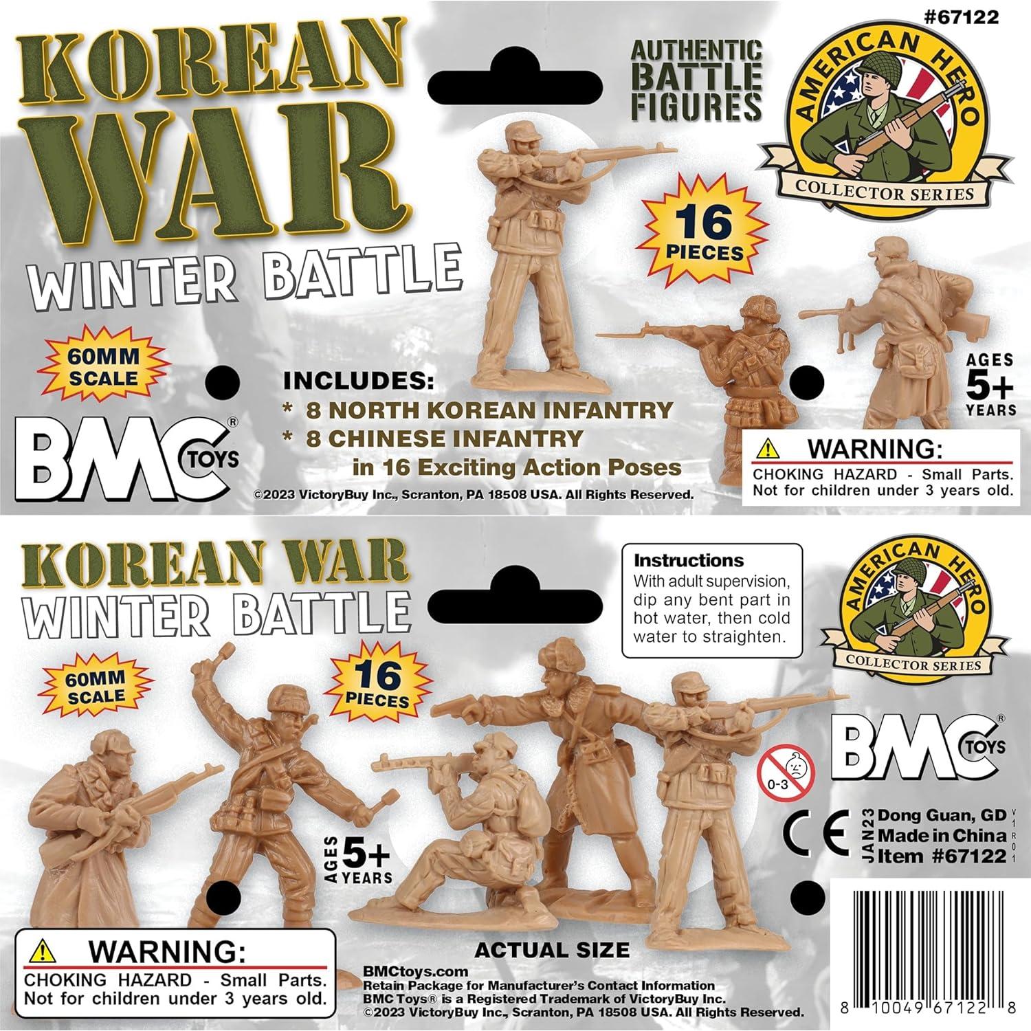 Set de 16 Figuras de Soldados BMC Guerra de Corea Invierno