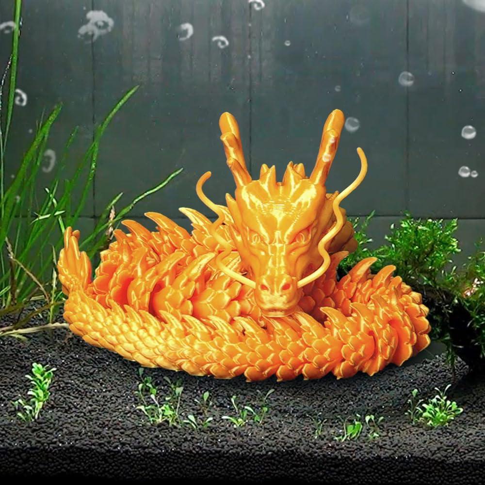 2 Dragones Impresos en 3D WUQIREN 30 cm Articulados