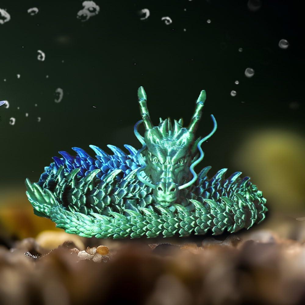 2 Dragones Impresos en 3D WUQIREN 30 cm Articulados