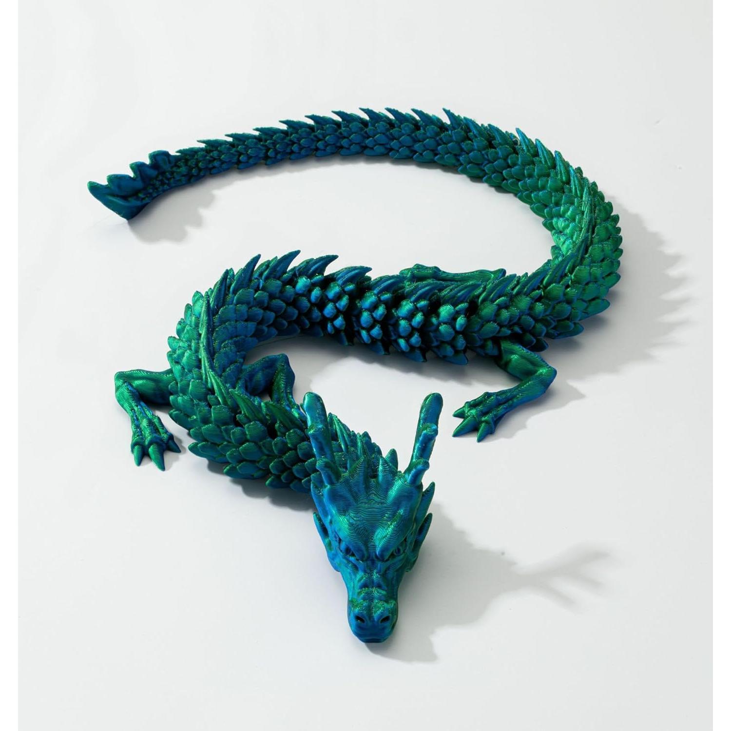 2 Dragones Impresos en 3D WUQIREN 30 cm Articulados