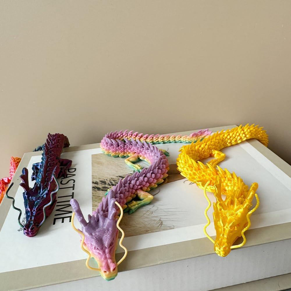 2 Dragones Impresos en 3D WUQIREN 30 cm Articulados