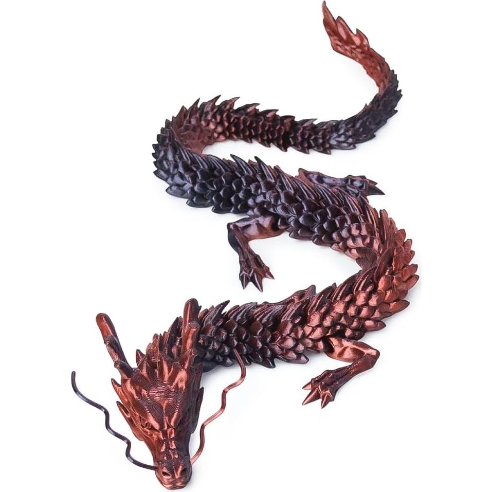2 Dragones Impresos en 3D WUQIREN 30 cm Articulados